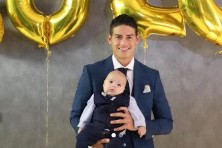Samuel enamora a los seguidores de James Rodríguez con su tierna sonrisa