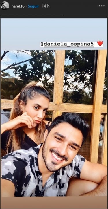 Muy junticos, así pasan la cuarentena Daniela Ospina y Harold Jiménez 