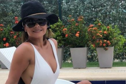 Muy hermosa, así luce Gineth Fuentes, viuda de Jota Mario