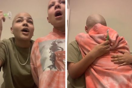¡Conmovedor! Se cortó su cabello para apoyar a su hermana enferma con cáncer