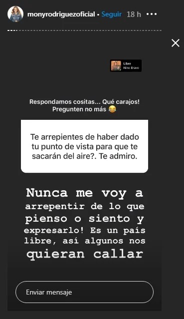 ¿Mónica Rodríguez le envió una indirecta al Caracol Televisión? 