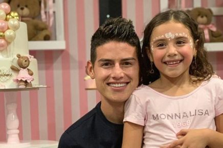 Así celebró James Rodríguez el cumpleaños de Salomé