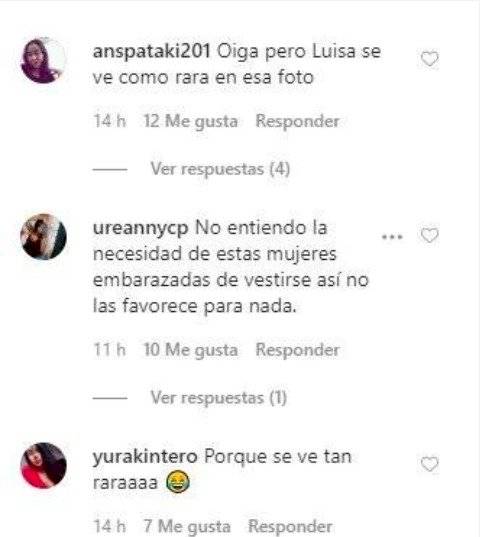Luisa Fernanda W es criticada por mostrar su barriga de embarazada