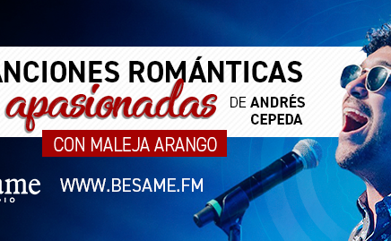 Canciones románticas y apasionadas de Andrés Cepeda