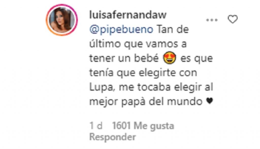 Así le respondió Luisa Fernanda W a Pipe Bueno por una escena de celos