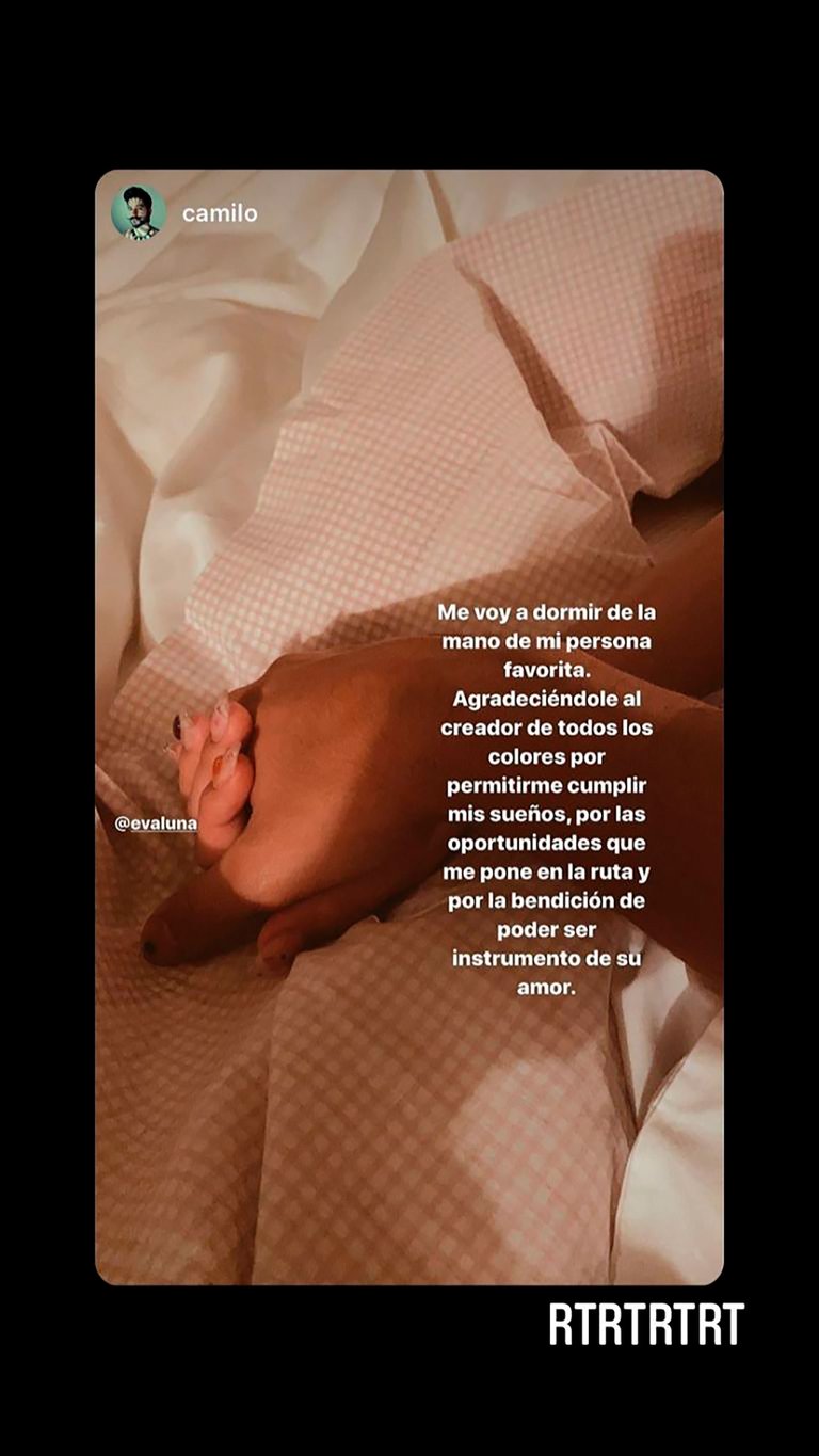 Evaluna Montaner y Camilo sorprendieron a sus fanáticos con una publicación en la cama
