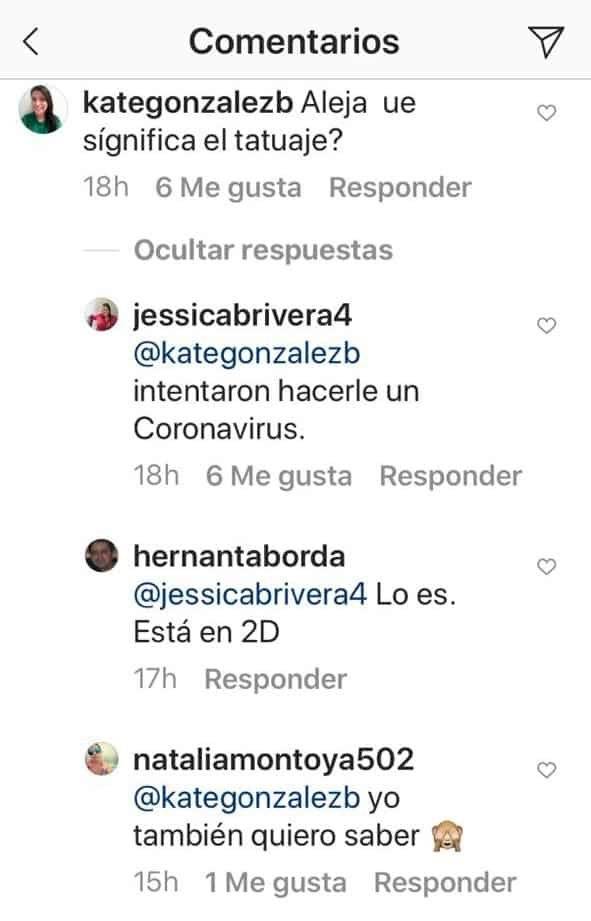 Usuarios comparan el tatuaje oculto de Alejandra Azcárate con una bacteria