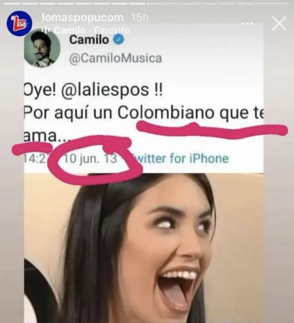 Se filtran mensaje de románticos que Camilo Echeverry le enviaba a Lali Espósito