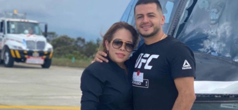 Sandra Barrios, ex de Jessi Uribe, presume a su novio con viaje en helicóptero