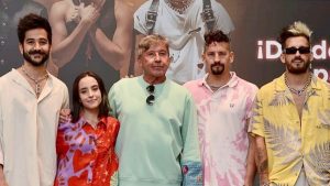 Ricardo Montaner y su familia en concierto