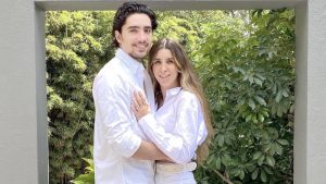 Alex Fernández y su esposa
