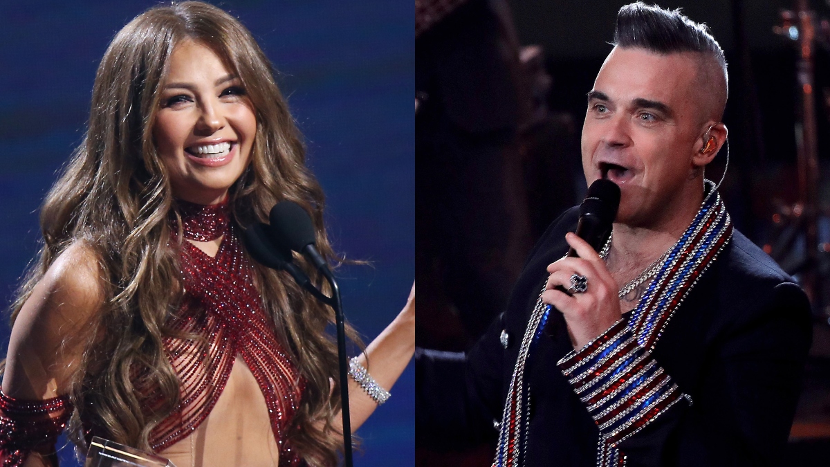 Thalía y Robbie Williams