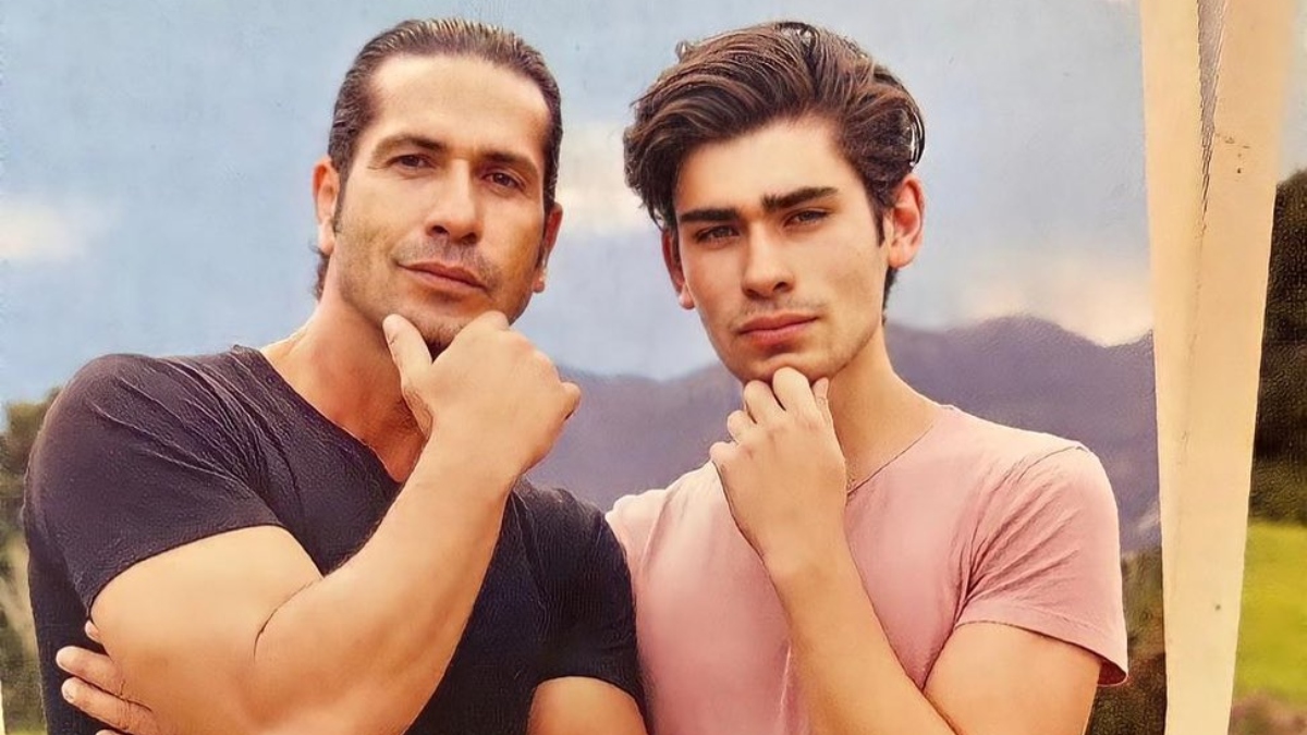 Gregorio Pernía encantó tras foto sin camiseta junto a su hijo Emiliano