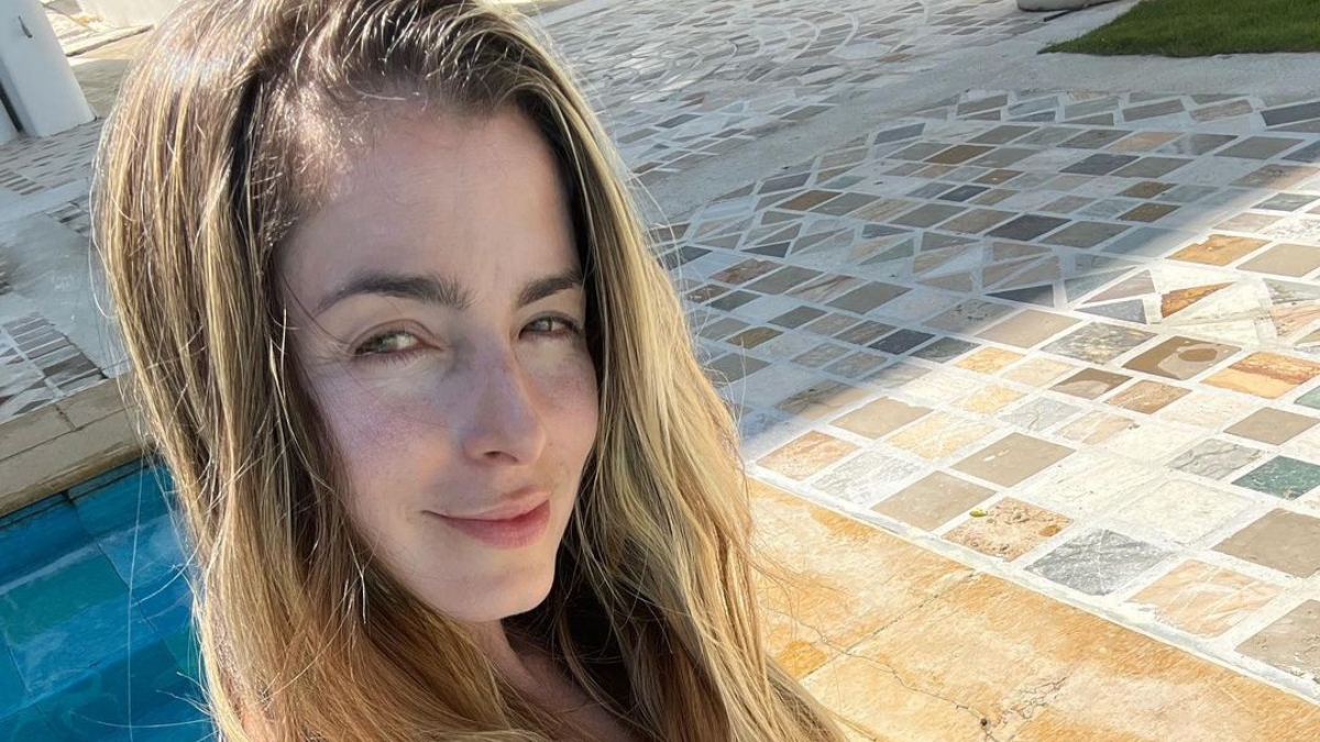 Cristina Hurtado disfrutó del atardecer y su ‘figurota’ se robó todo el show