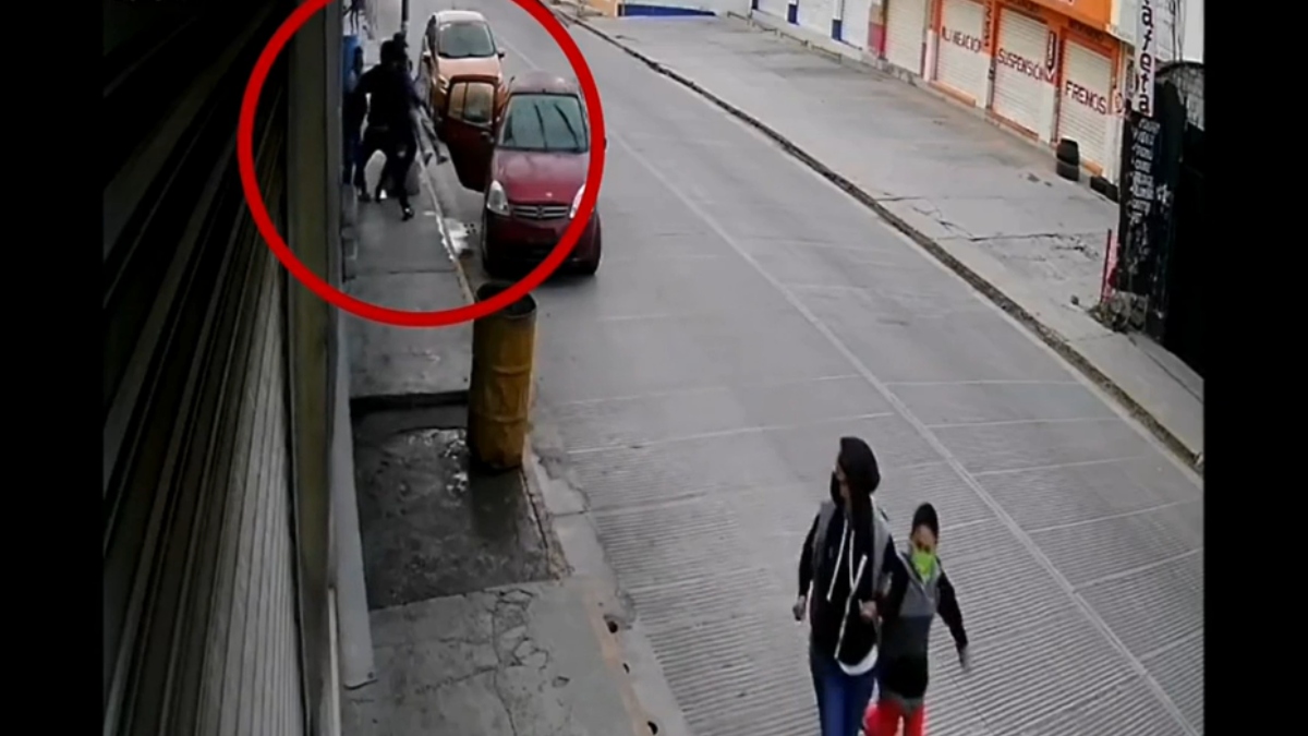 El angustioso video que muestra el robo de un niño en México