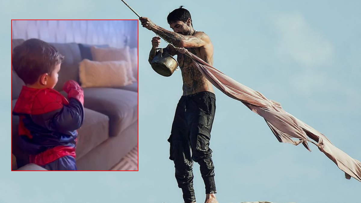 Mateo Carvajal presume a Salvador, quien lo apoya desde la casa