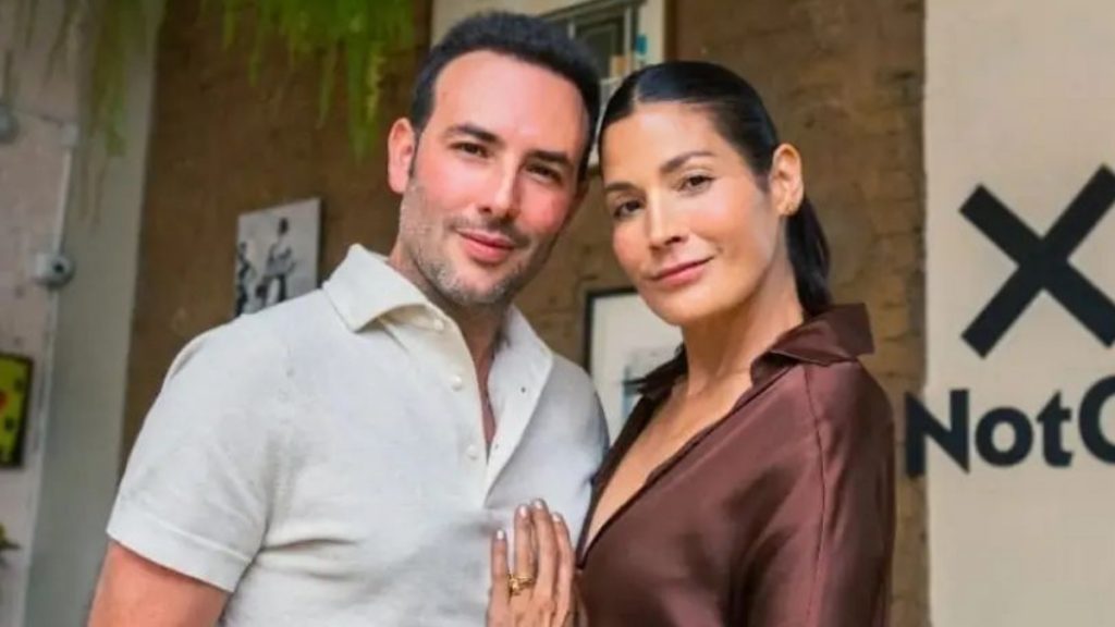 Kathy Sáenz con Sebastián Martínez en lanzamiento de ‘Pálpito 2’