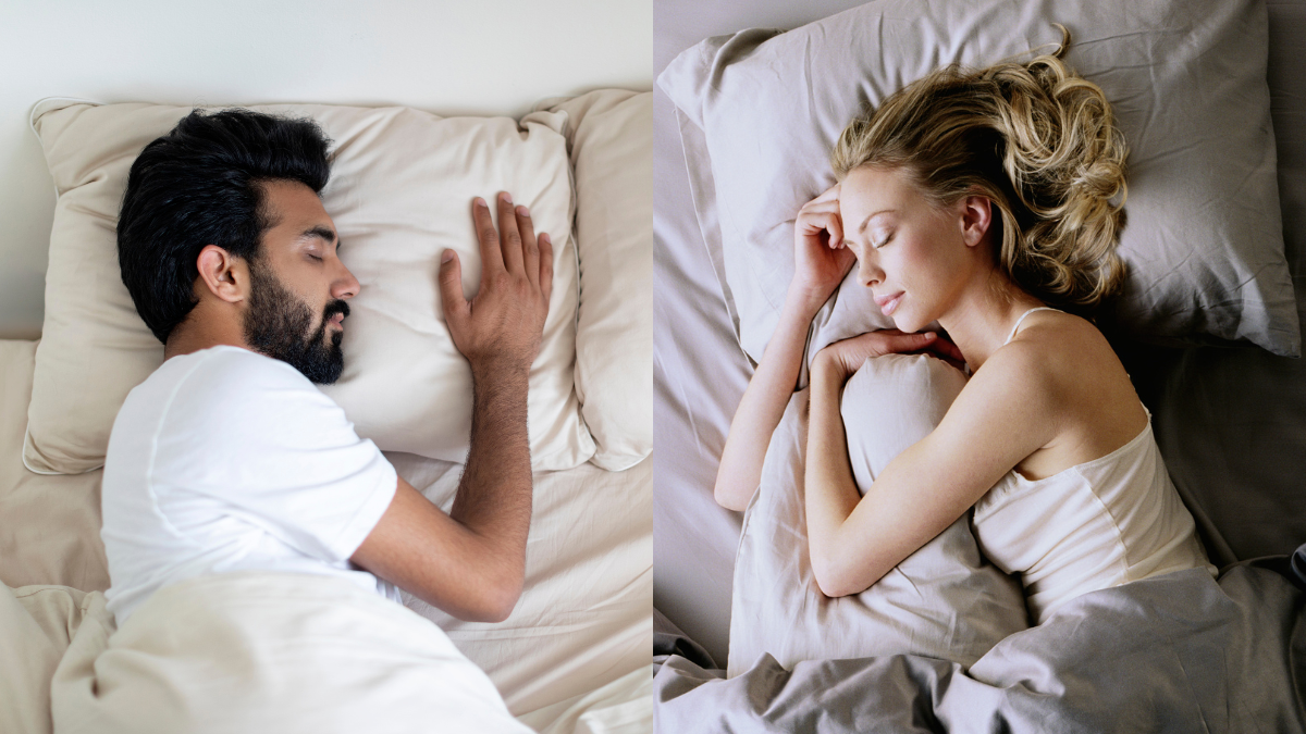 Hombre y mujer durmiendo en habitaciones separadas (Fotos vía Getty Images)