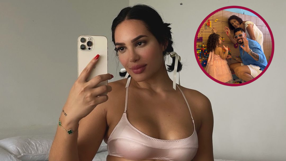 ¿Reconciliación a la vista? Andrea Valdiri y Lowe León juntos con su hija en las calles