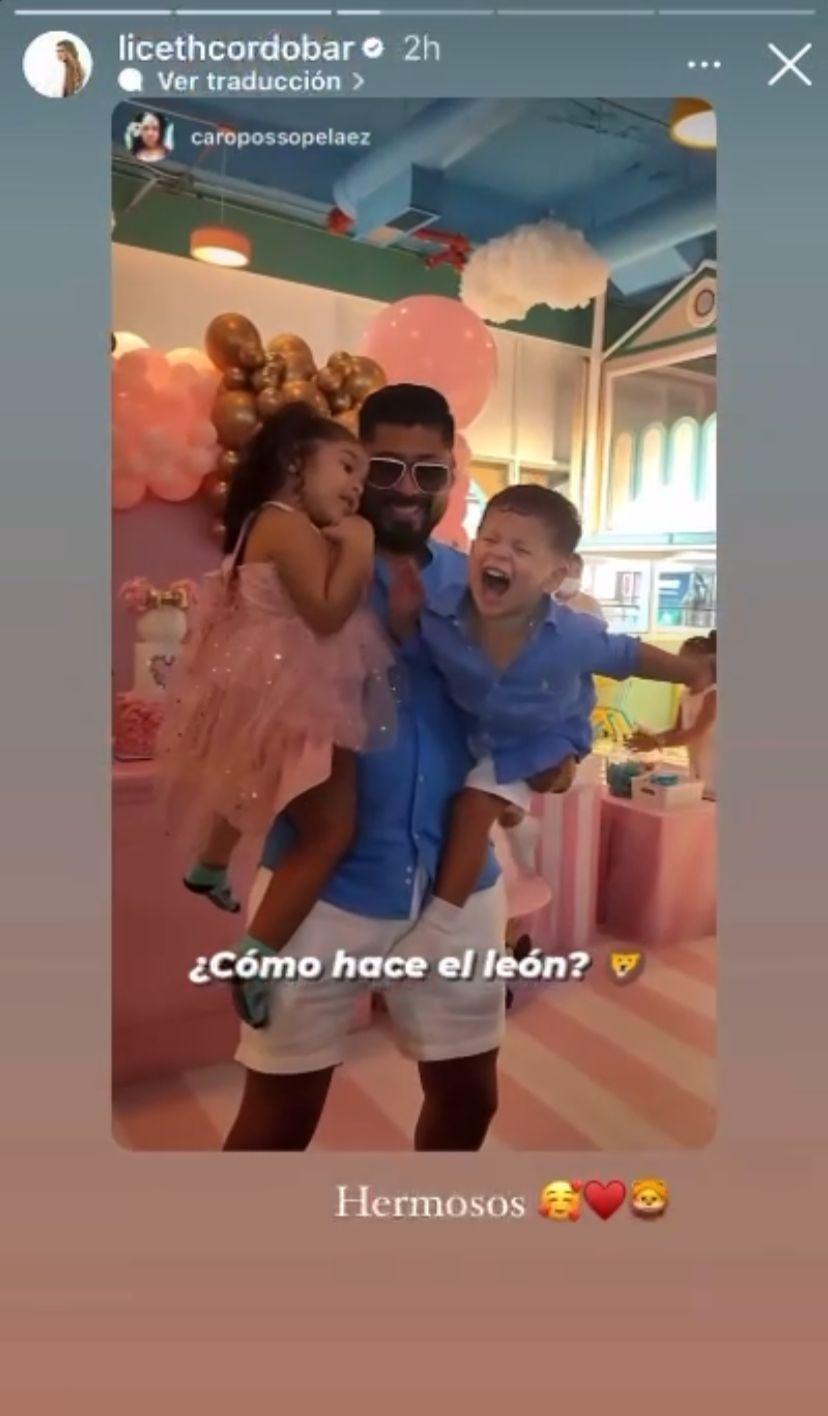 ¿Familia unida? Esposa de Lowe León también estuvo en celebración con Andrea Valdiri