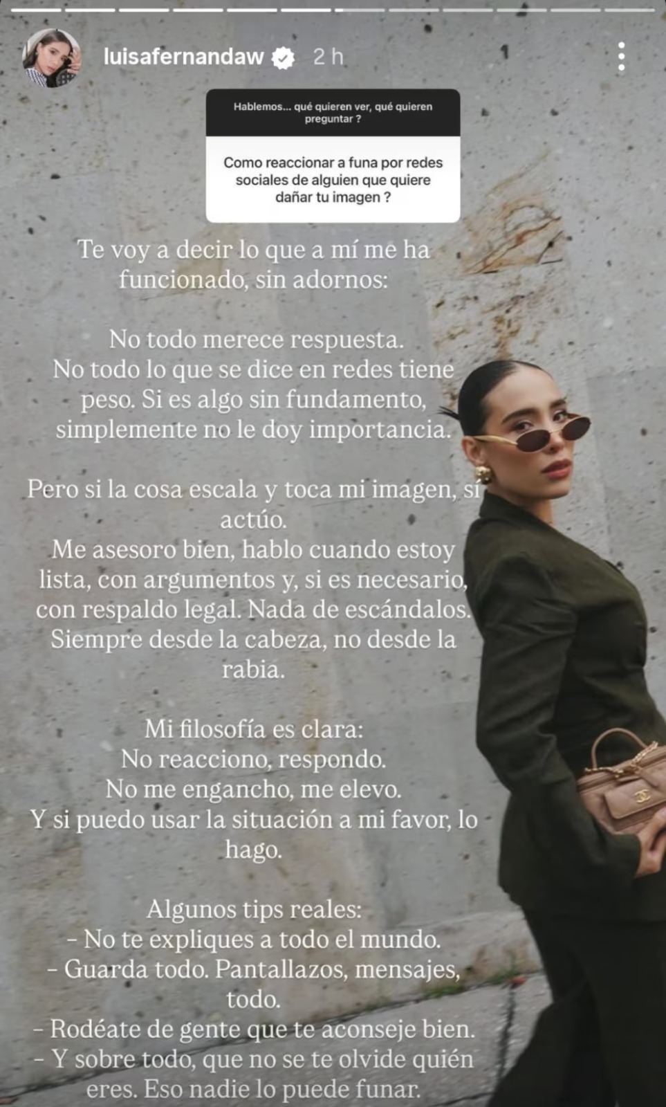 Credito:@Luisafernandaw