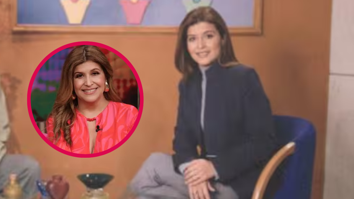 Primera foto Marcela Sarmiento en el programa de 'Día a Día', segunda foto Sarmiento recientemente en el programa.-Crédito: Caracol Tv/ @Marcelasarmiento