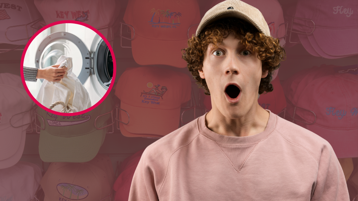 Persona sorprendida y en la segunda foto una prenda que estará en la lavadora. -Crédito: Getty images