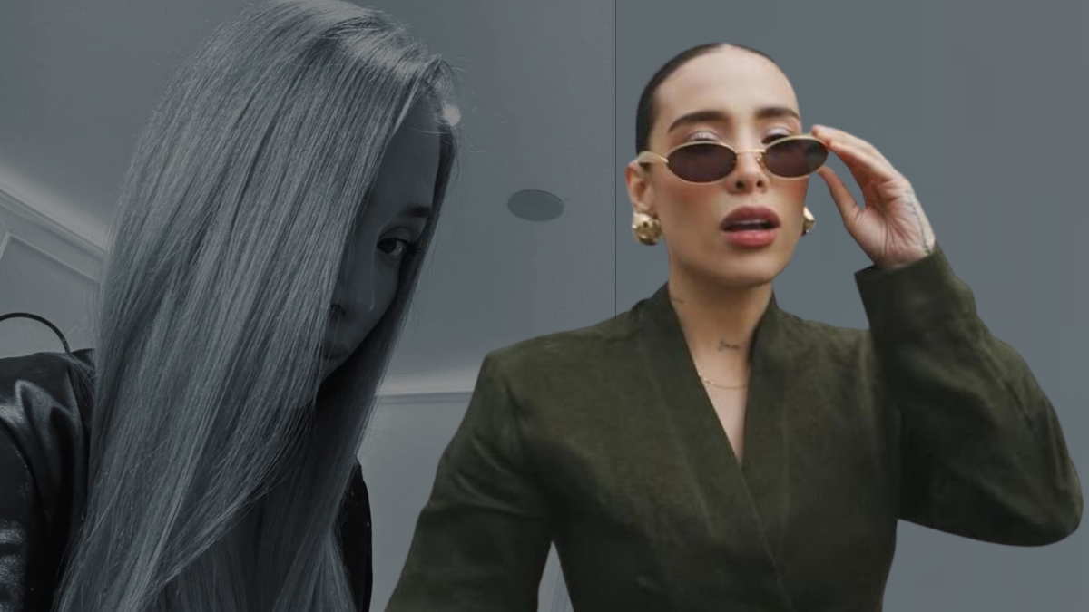 Luisa Fernanda W en el estilista arreglándose el cabello. Crédito: @Luisafernandaw