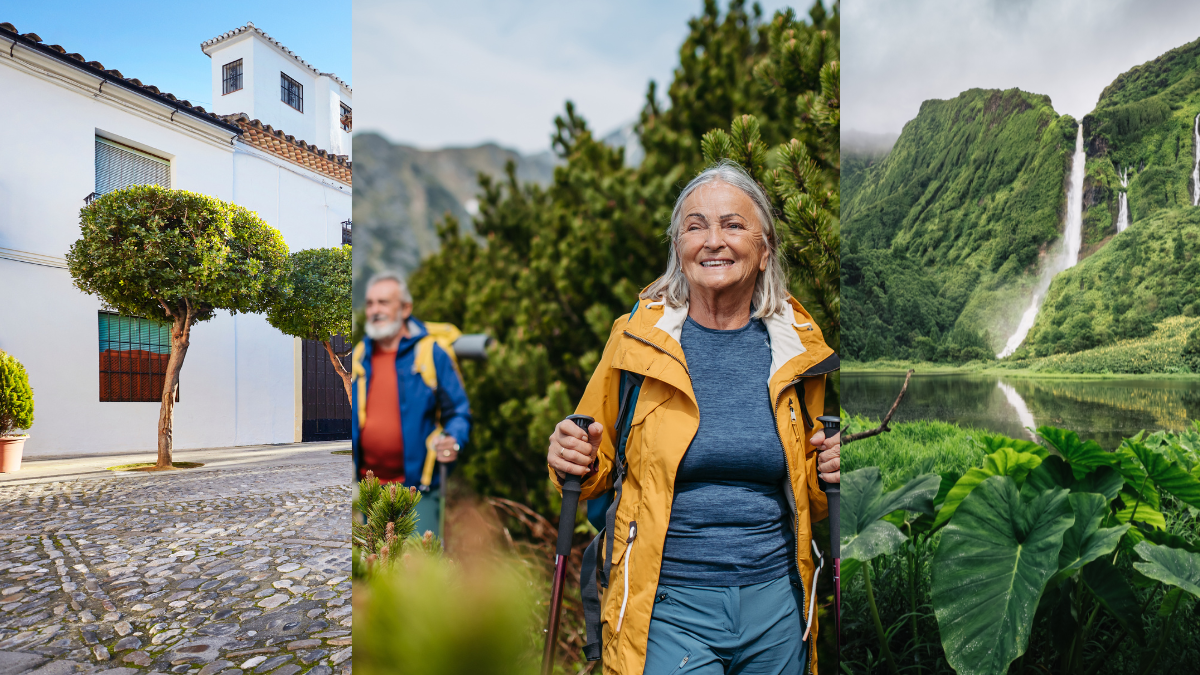 Dos personas haciendo senderismo. Crédito: Getty images.
