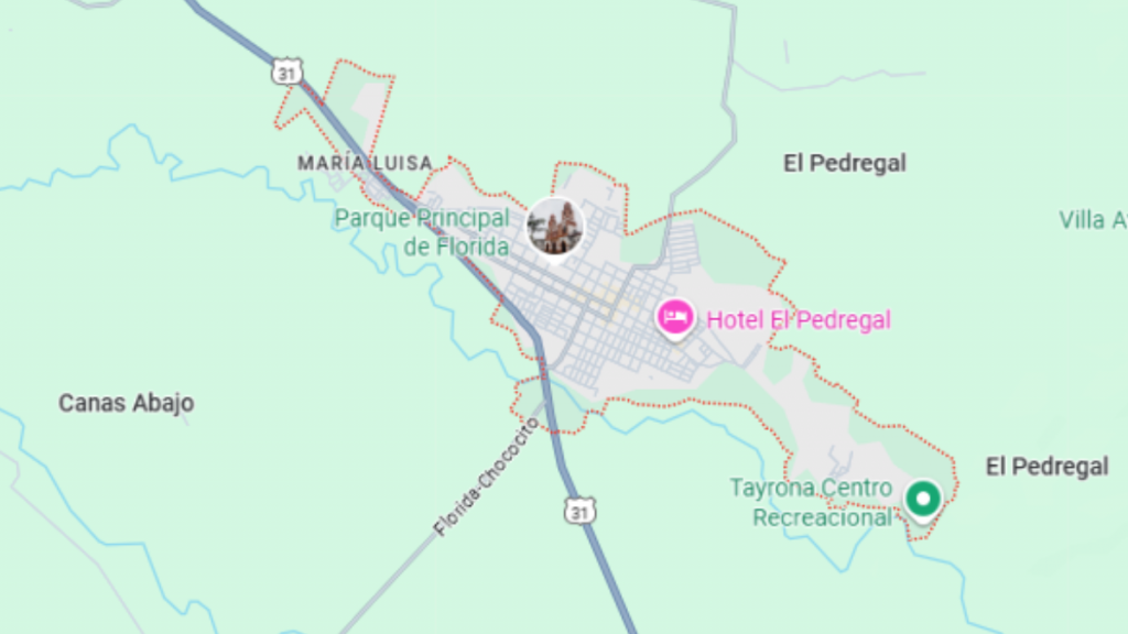 Municipio Florida, Valle del Cauca. | Crédito: Google maps.