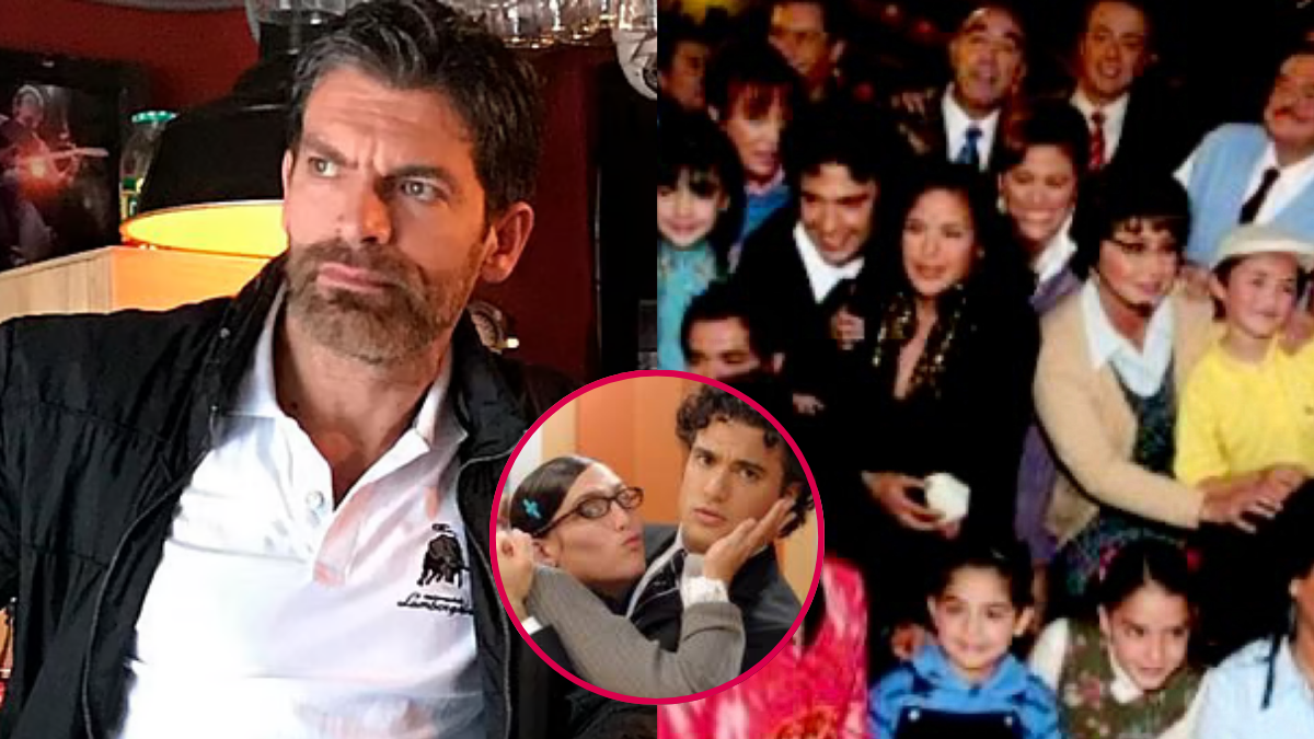 Collage de Conrado Osorio actuando en 'la más fea'. Crédito: @Copradoosorio /Ana María Canseco