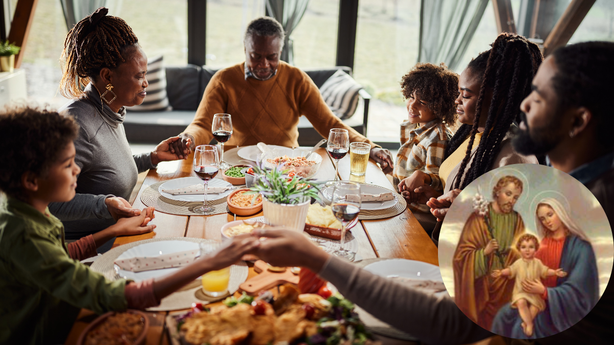 Familia orando / Sagrada Familia de Nazaret (créditos: GettyImages)