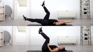 Rutina para abdomen desde casa (créditos: gymvirtual)