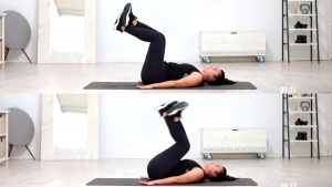 Rutina para abdomen desde casa (créditos: gymvirtual)