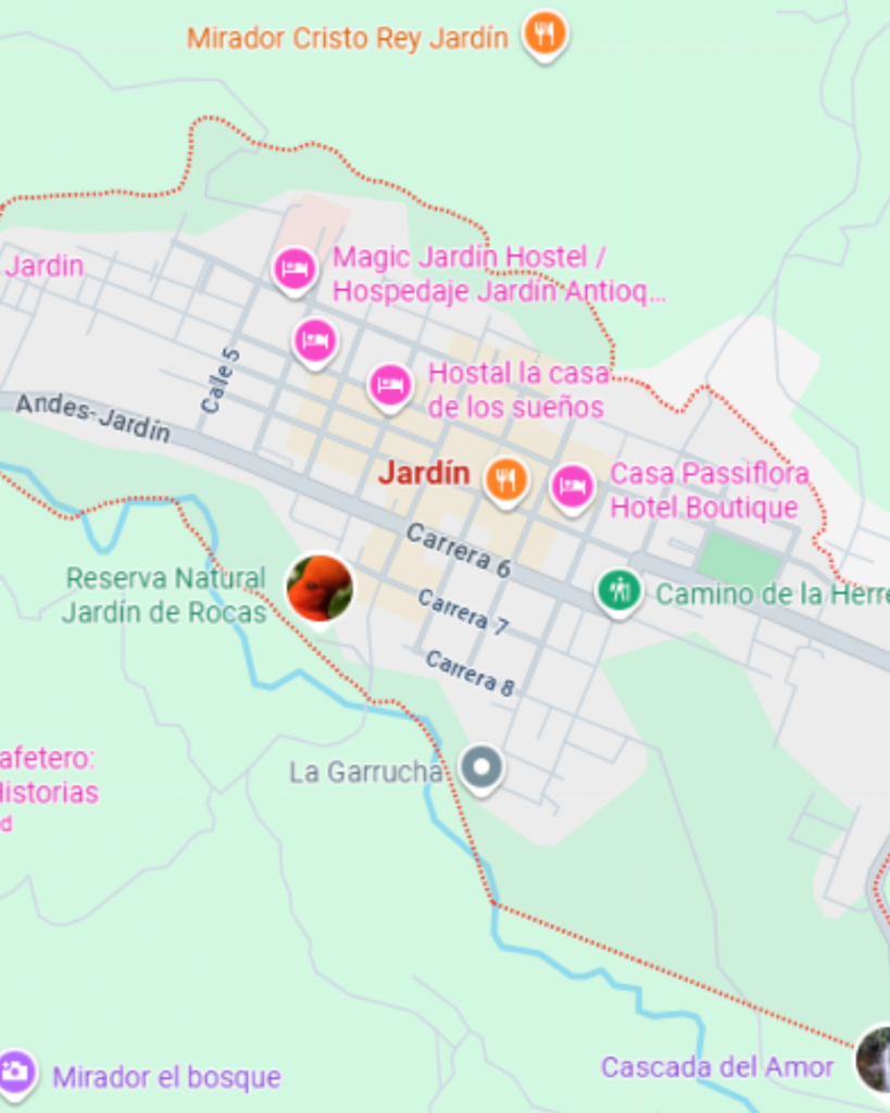 Municipio de Jardín, Antioquia. | Crédito: Google Maps,