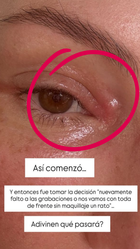 El ojo de Claudia Bahamón. Crédito: @Claudiabahamon