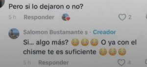 Comentario que respondió Salomón Bustamante. Crédito: 'La red'.