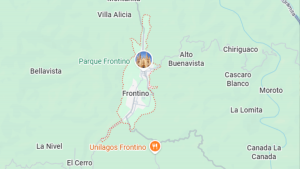 Frontino, Antioquia. | Crédito: Google Maps.