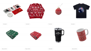 Merch de David Bisbal navideña (créditos: Tienda David Bisbal)