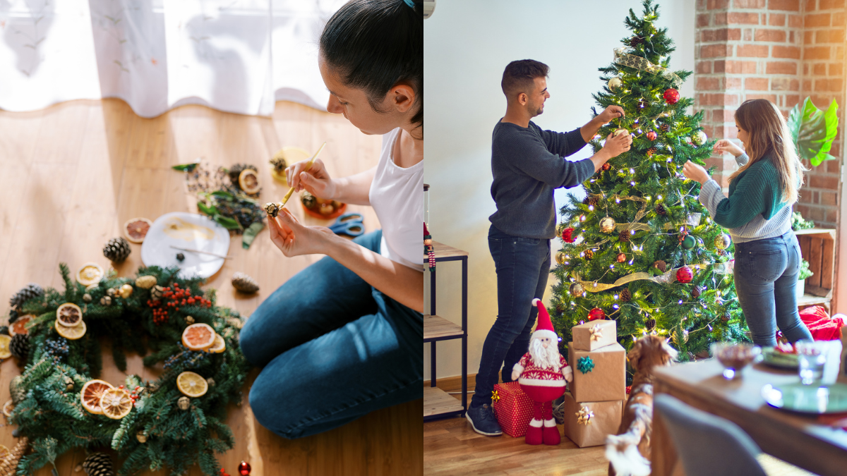 Decorando de navidad (créditos: GettyImages)