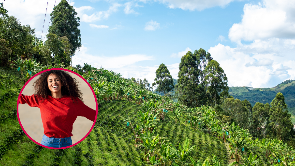 Turista emocionada en Antioquia. | Crédito: Getty images.