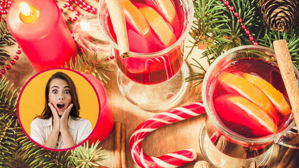Mujer sorprendida en Navidad. | Crédito: Getty images.