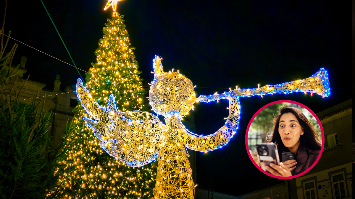 Persona sorprendida viendo las luces. | Crédito: Getty images.