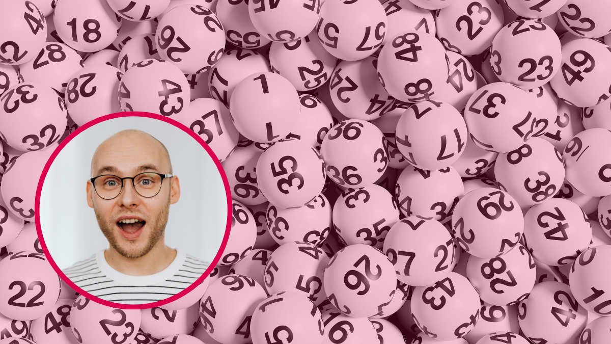 Persona sorprendida y los números de la suerte. | Crédito: Getty images.