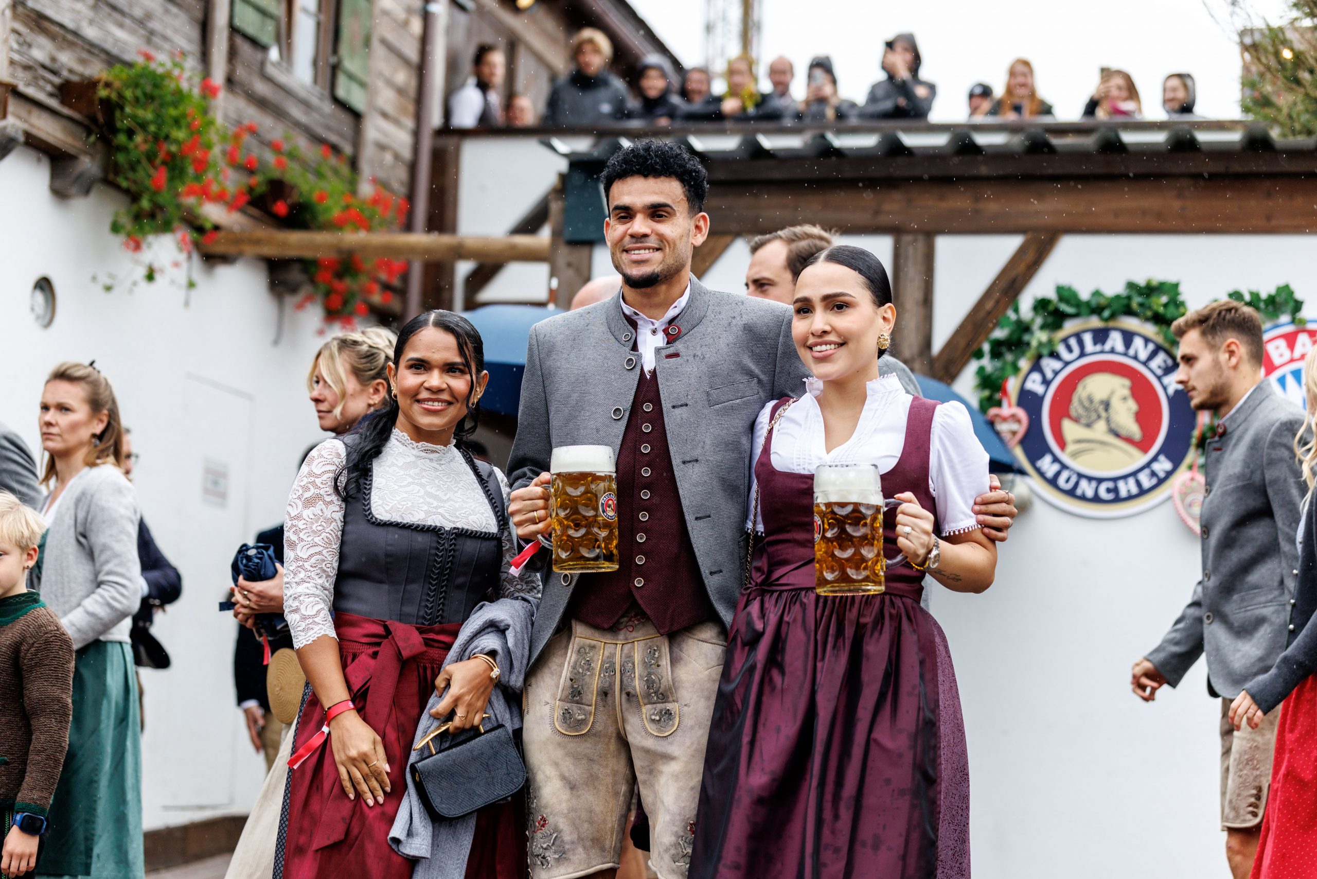 Colombian striker Luis Diaz visits Oktoberfest