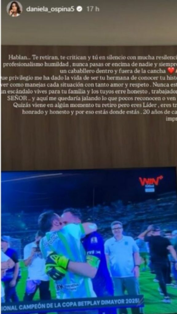 Historia de Daniela Ospina. | Crédito: @Daniela_Ospina5