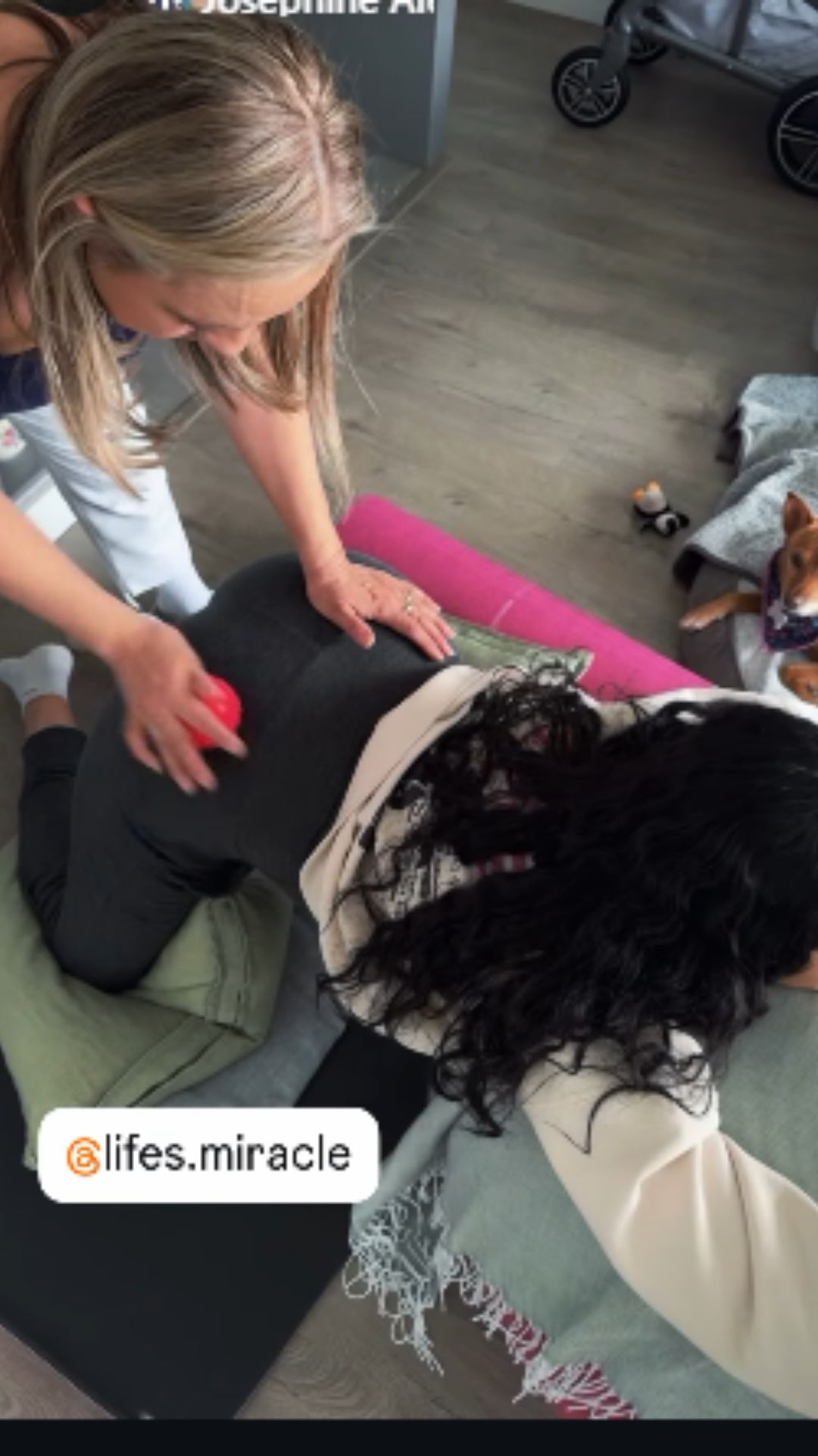 Ana Estupiñán preparándose para tener el bebé. | Crédito: @Anamestupinan