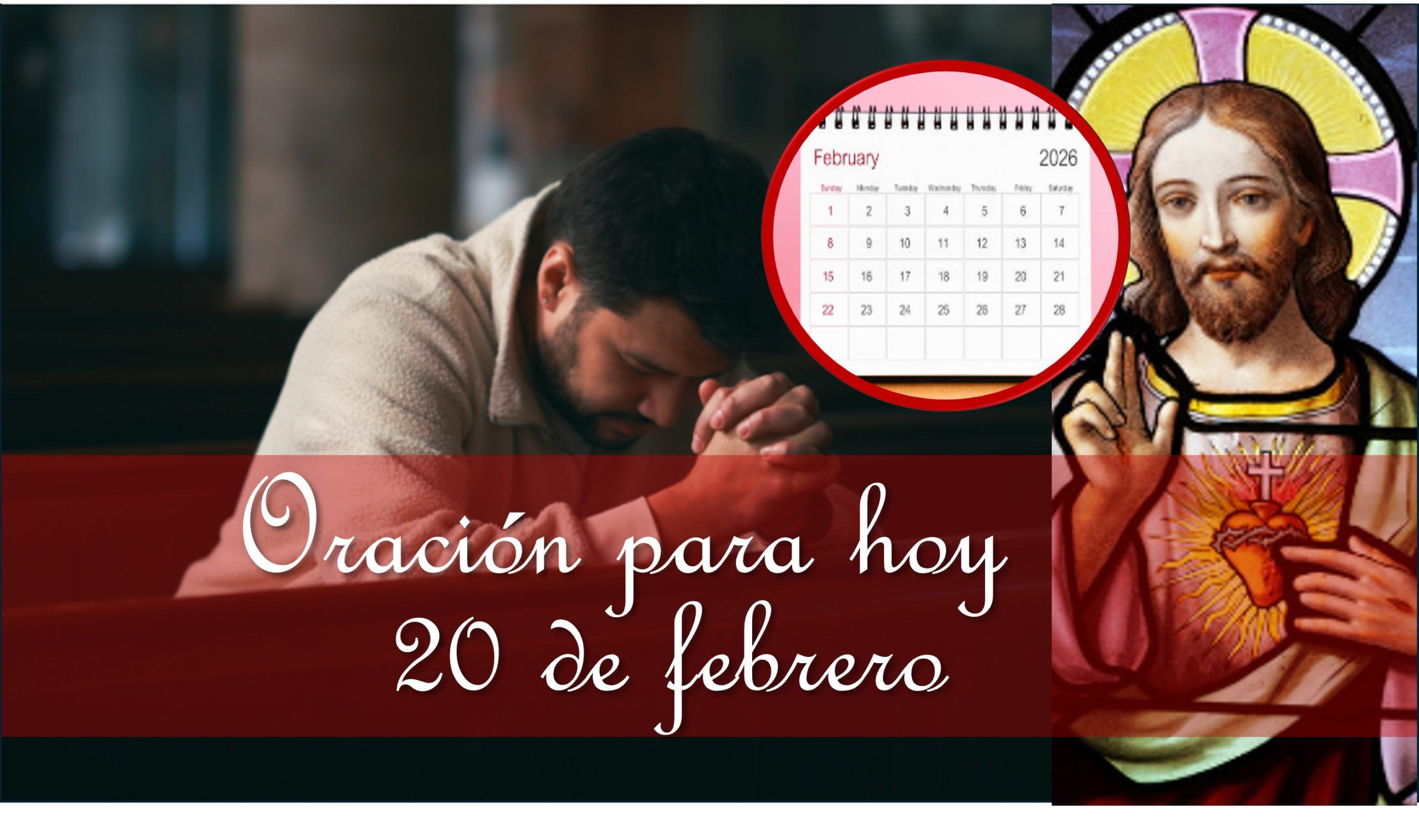 Oración católica diaria HOY viernes 20 de febrero primer viernes de cuaresma