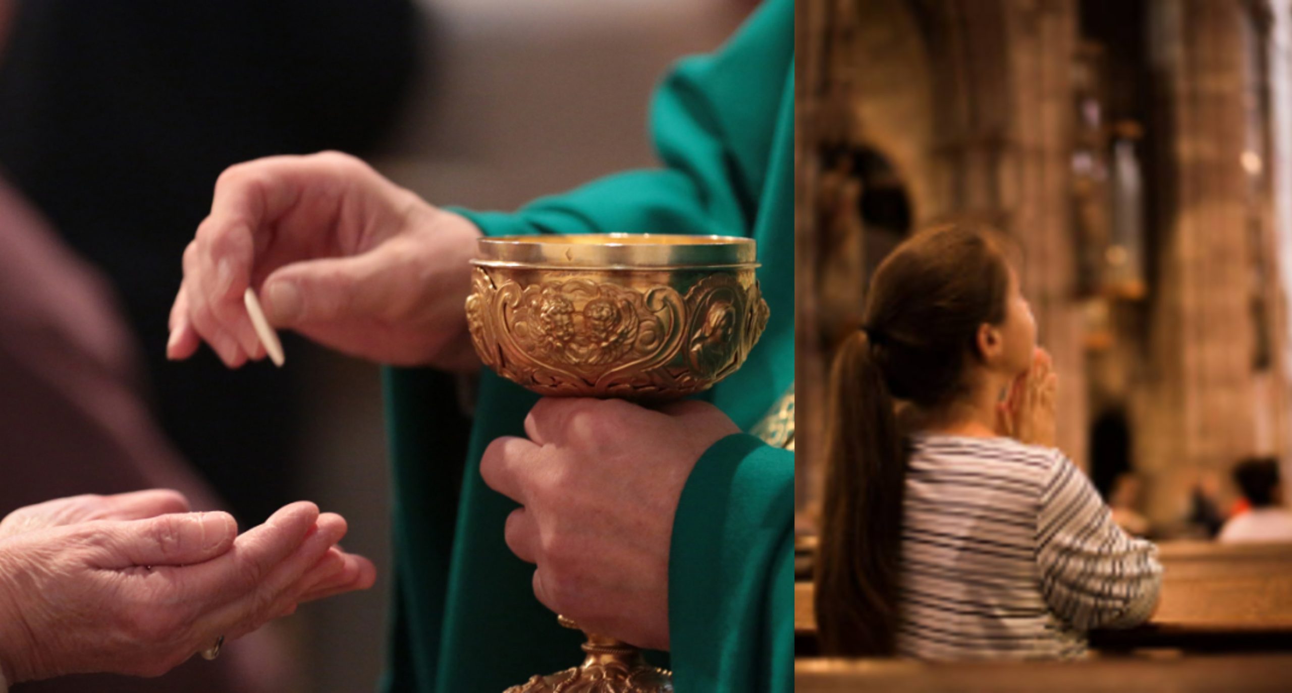 Oración antes y después de comulgar