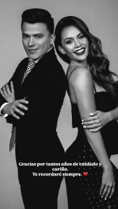 Lina Tejeiro despide amigo